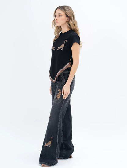 Pantalón Panthera Negro | Pantalón Negro para Mujer | Zierra Leona