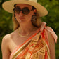 Pareo de playa Bandana Toscana Beach Wrap de la marca Flor Amazona con estampado gráfico verde de diseño de autor multifuncional – Ropa de playa de lujo hecha en Colombia | Casa Precis, Concept Store