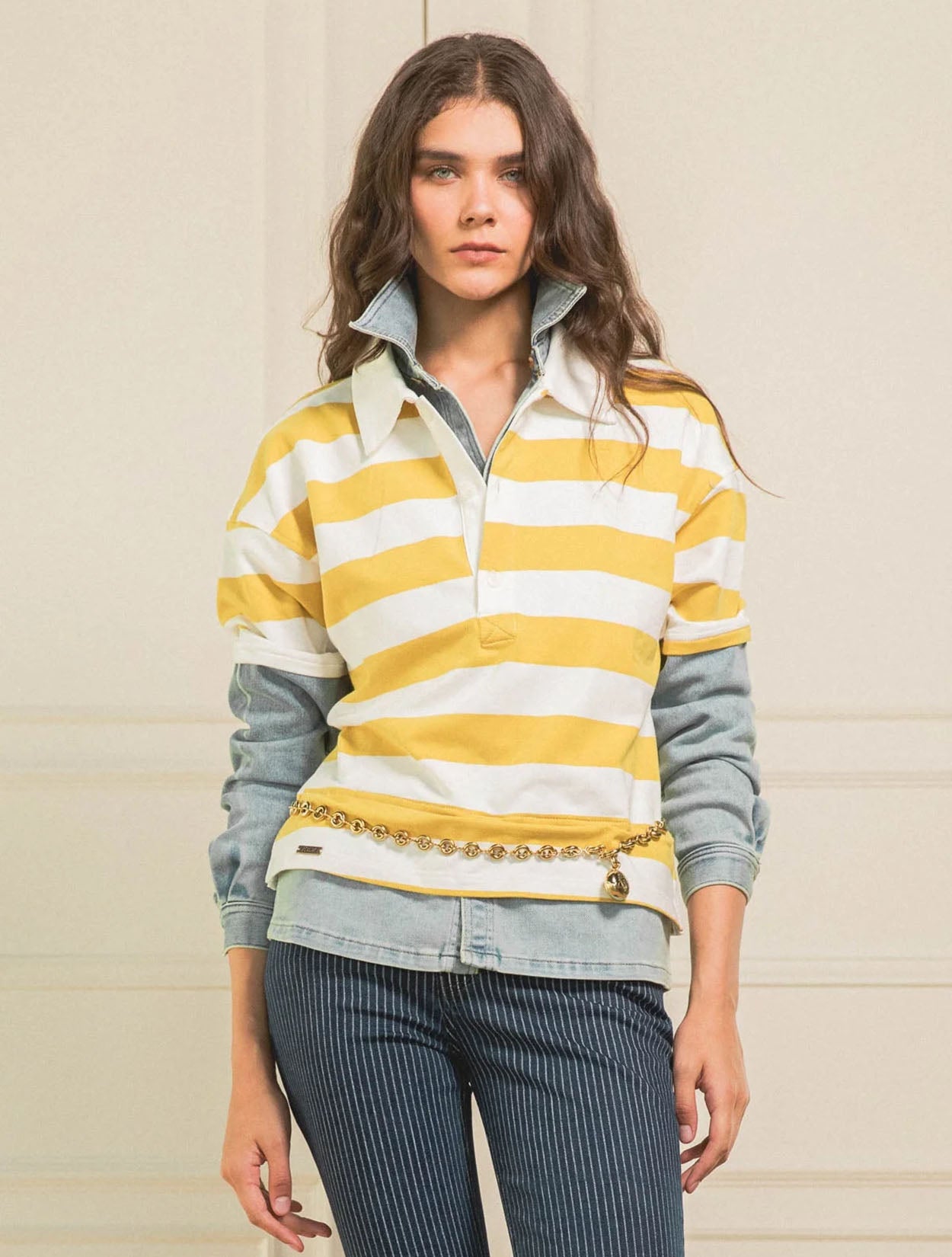 Polo Preppy Love Mustard | Ropa de Mujer Slow Fashion Preppy Colombiana 2026 x Flow Inspire Us x Casa Precis
