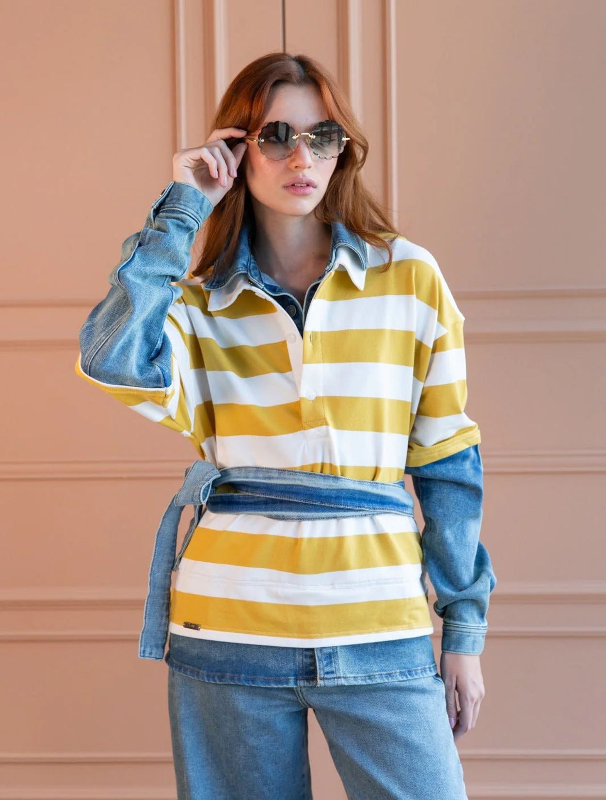 Polo Preppy Love Mustard | Ropa de Mujer Slow Fashion Preppy Colombiana 2026 x Flow Inspire Us x Casa Precis