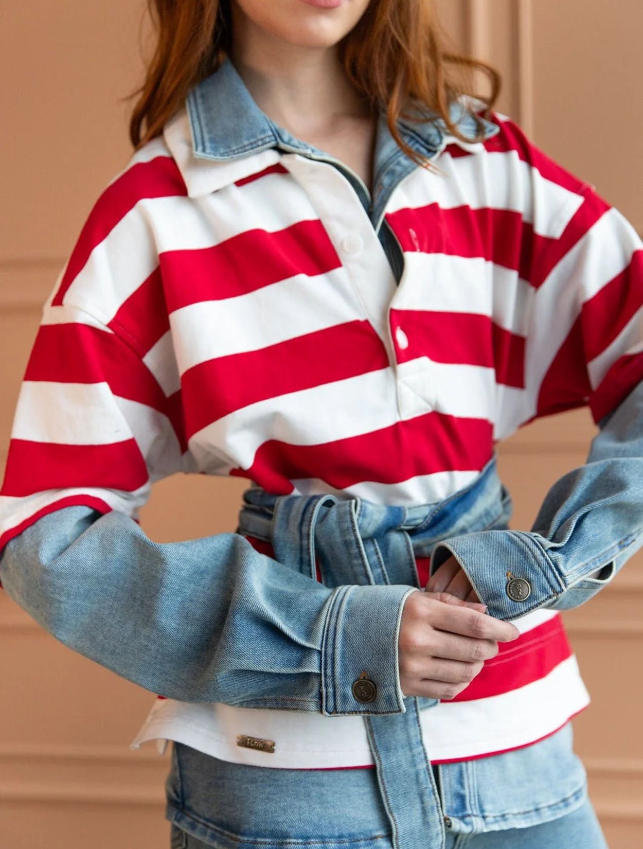 Polo Preppy Love Red | Ropa de Mujer Slow Fashion Preppy Colombiana 2026 x Flow Inspire Us x Casa Precis