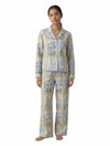 Set de Pantalón y Camisa Acuarela Beige en Viscosa Sostenible de la marca colombiana Alma Pajamas x Casa Precis, Concept Store