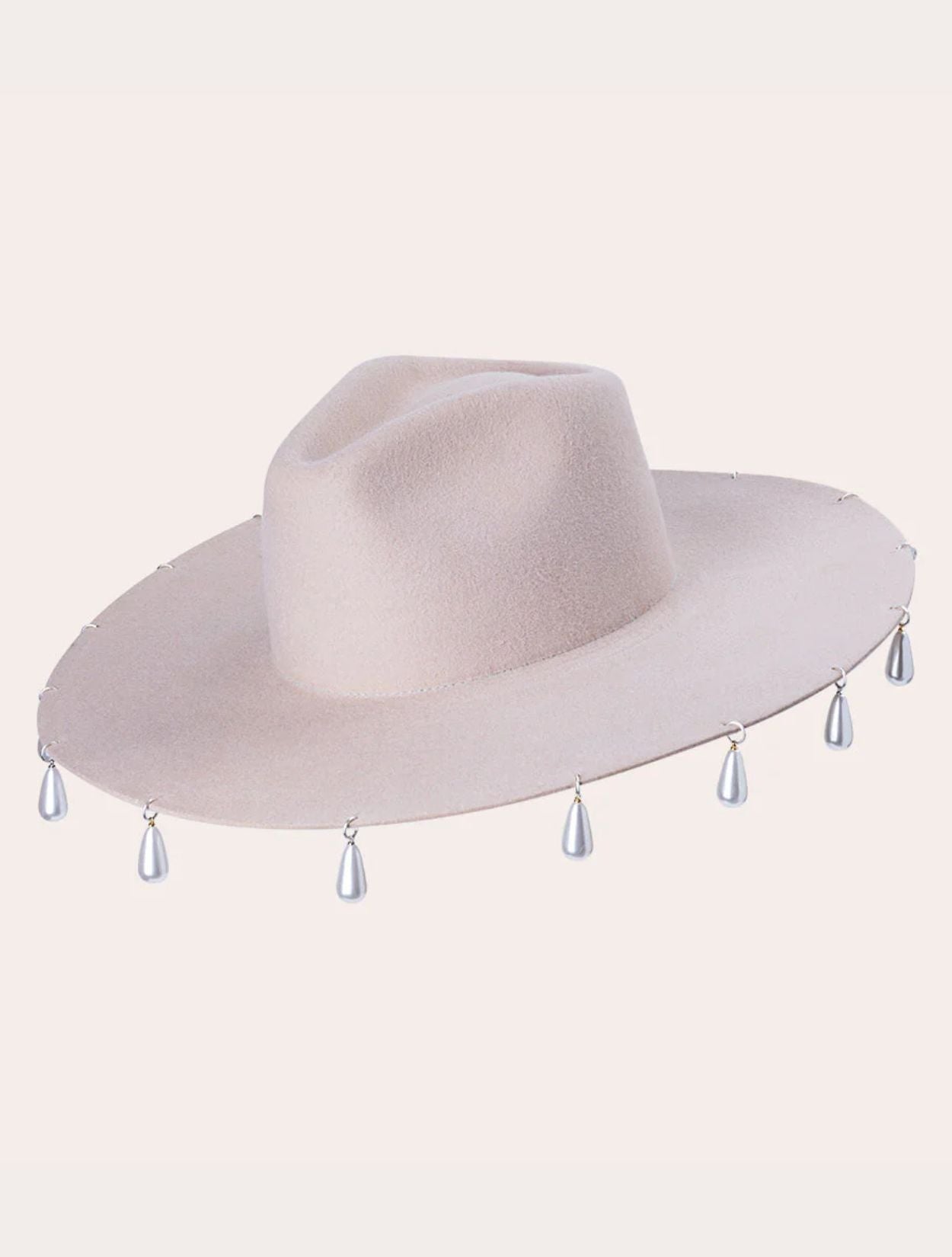 Sombrero Moon Joy de la marca SerSer en fieltro premium con diseño místico inspirado en la luna y ala ancha estructurada – Sombrero de lujo artesanal hecho en Colombia | Casa Precis, Concept Store