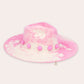 Sombrero Pink Sunset de la marca SerSer en fieltro premium con diseño de autor inspirado en el atardecer y ala ancha estructurada – Sombrero de lujo artesanal hecho en Colombia | Casa Precis, Concept Store