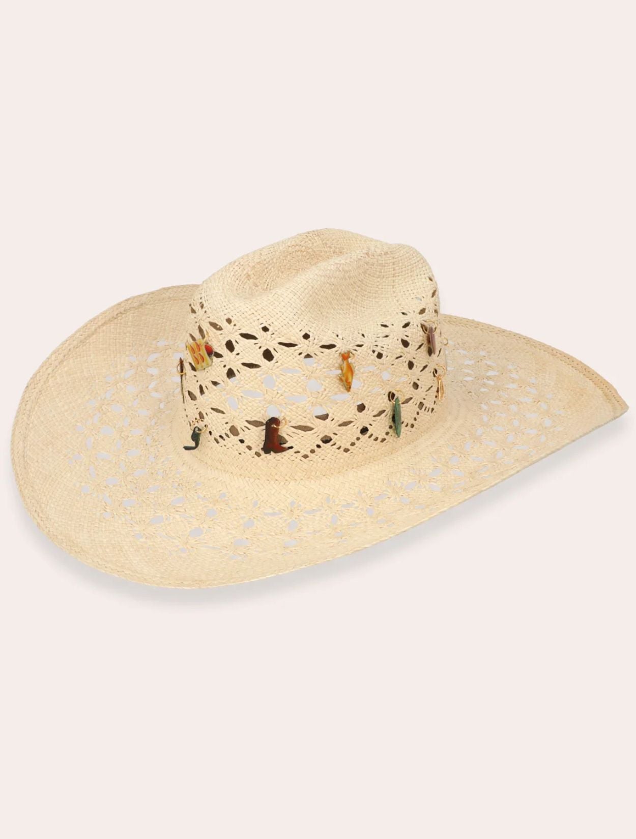 Sombrero Souls Clues de la marca SerSer en fieltro premium con diseño místico de autor y ala ancha estructurada – Sombrero de lujo artesanal hecho en Colombia | Casa Precis, Concept Store
