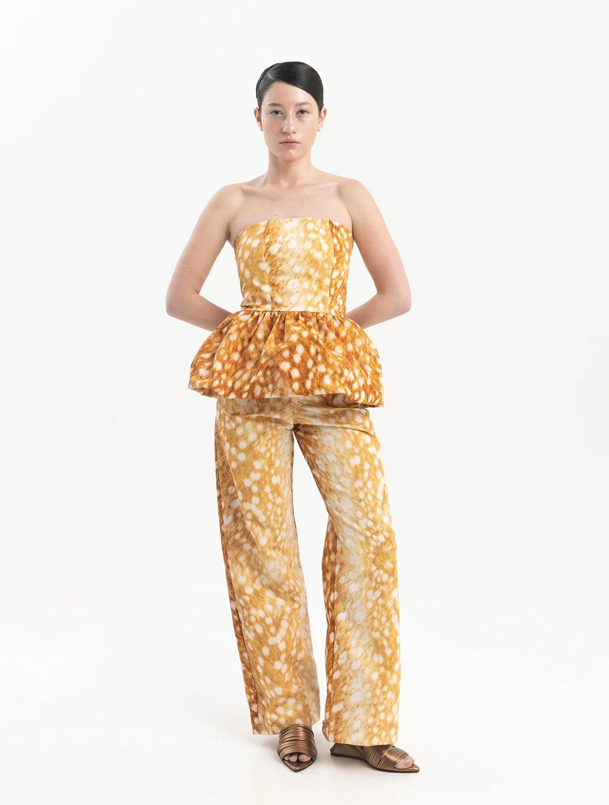 Top Strapples Mycelium | Ropa de Mujer Slow Fashion Bohemia Colombiana Estampado x Circe x Casa Precis