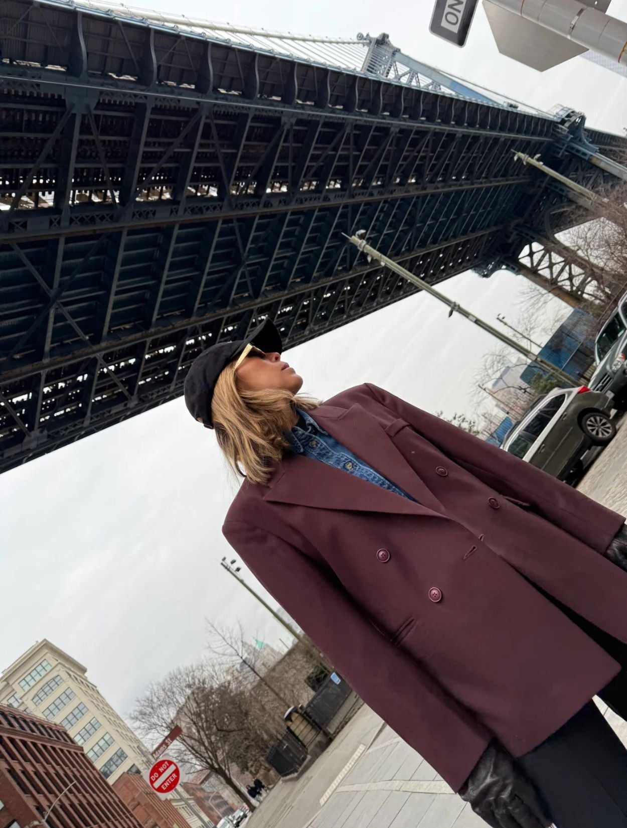 Traje de Broadway | Chaqueta de Lana Doble Botonadura para Mujer