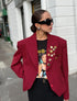 Blazer Croptop Twiggy en Lana | W Studios