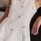 Chaleco Vest Denim Ivory con apliques de lentejuelones de la marca Diana Buelvas en mezclilla premium marfil de diseño de autor – Chaleco de lujo hecho en Colombia | Casa Precis, Concept Store