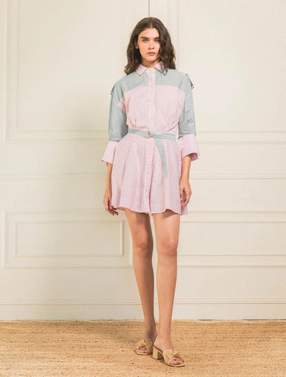 Vestido Elena Stripe | Ropa de Mujer Slow Fashion Artesanal Colombiana x Flow Inspire Us x Casa Precis