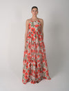 Vestido Maxi Afrodita de la marca Mawina con silueta fluida y diseño romántico – Moda colombiana de lujo y elegancia resort | Casa Precis, Concept Store