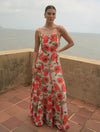 Vestido Maxi Amalfi de la marca Mawina con silueta fluida y diseño de lujo resort – Moda colombiana contemporánea | Casa Precis, Concept Store
