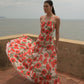 Vestido Maxi Amalfi de la marca Mawina con silueta fluida y diseño de lujo resort – Moda colombiana contemporánea | Casa Precis, Concept Store