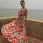 Vestido Maxi Amalfi de la marca Mawina con silueta fluida y diseño de lujo resort – Moda colombiana contemporánea | Casa Precis, Concept Store