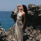 Costa Dress de la marca Bianco con silueta fluida de diseño resort de lujo – Vestido largo de autor hecho en Colombia | Casa Precis, Concept Store