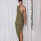 Vestido Eucalipto Euforia | Vestido Asimétrico de Santo Azul