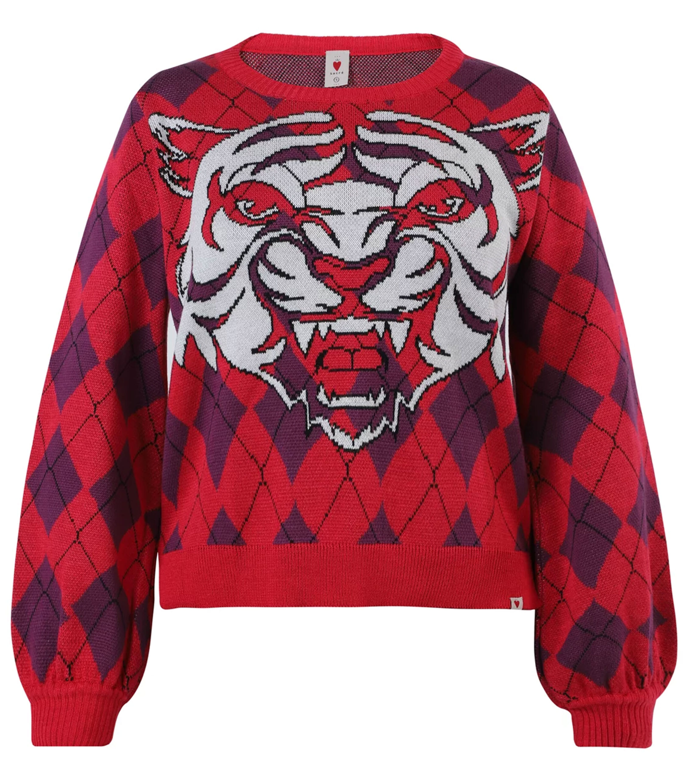Tiger Jacquard Knit Sweater
